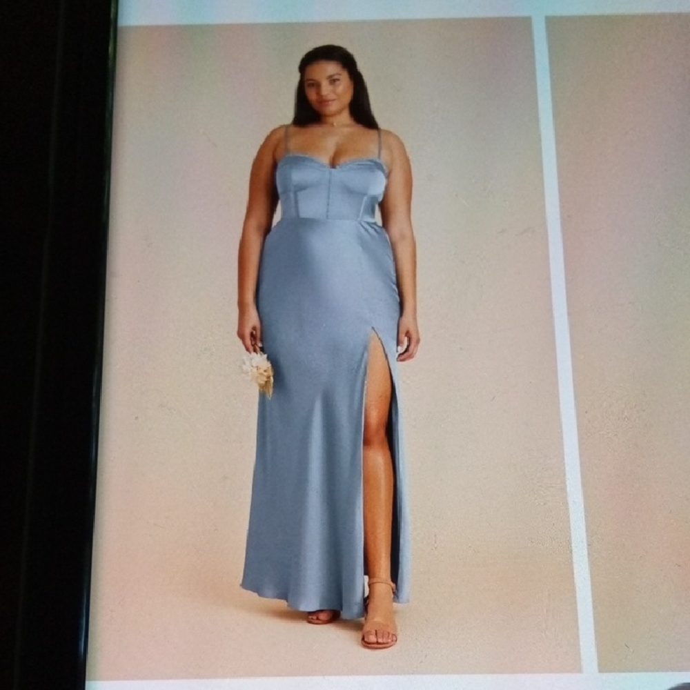 Birdy Grey Light Blue Maxi Dress